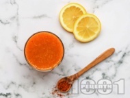 Рецепта Освежаващ сок с портокал, грейпфрут, краставица и лимон